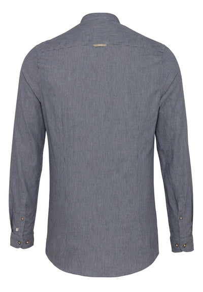 D72620-21693 PURE Tracht Hemd slim fit Langarm 166 streifen dunkelblau