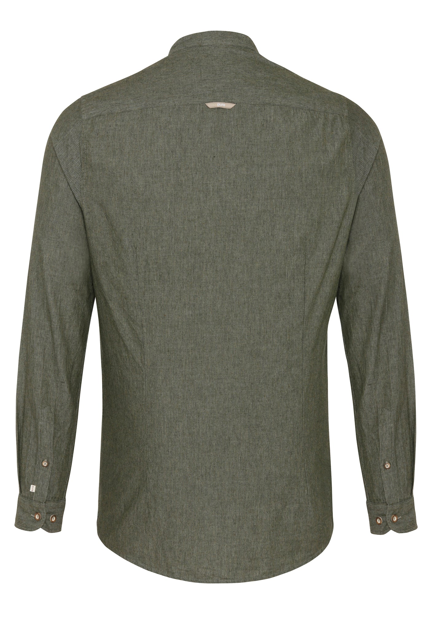 D72620-21693 PURE Tracht Hemd slim fit Langarm 466 streifen oliv