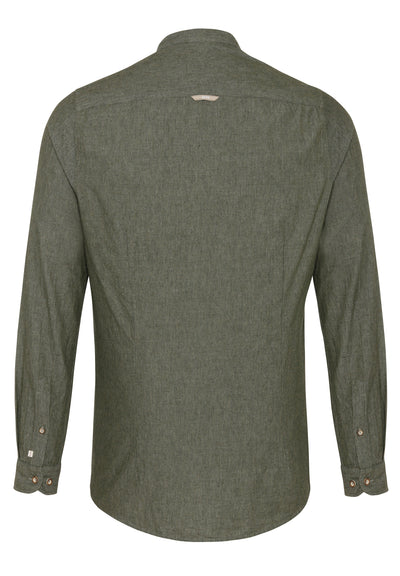 D72620-21693 PURE Tracht Hemd slim fit Langarm 466 streifen oliv