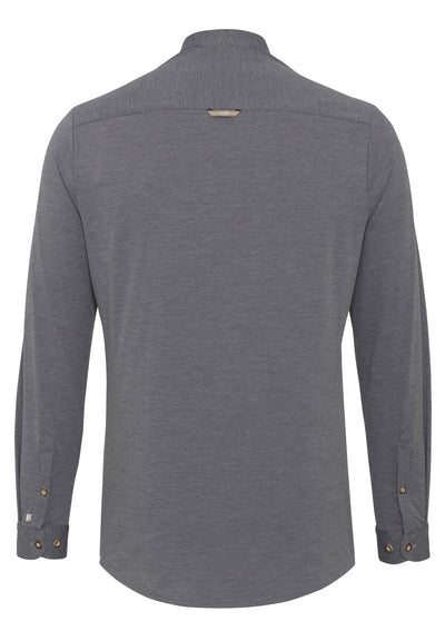 D72626-21690 PURE Tracht Functional Hemd slim fit Langarm 710 uni grau