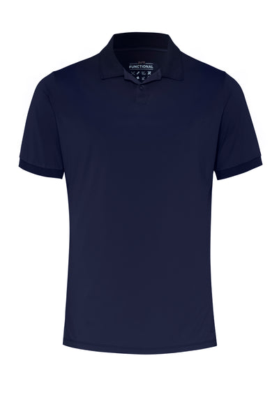 D81325-92910 Pure Functional Polo slim fit Halbarm 130 uni marine