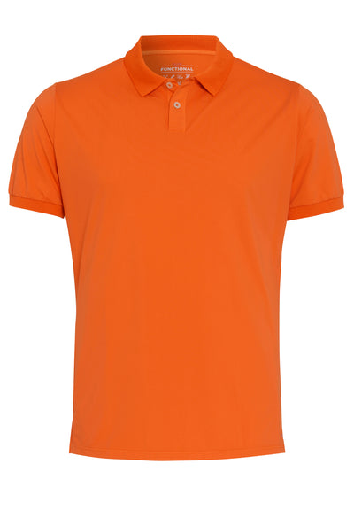 D81325-92910 Pure Functional Polo slim fit Halbarm 610 uni orange