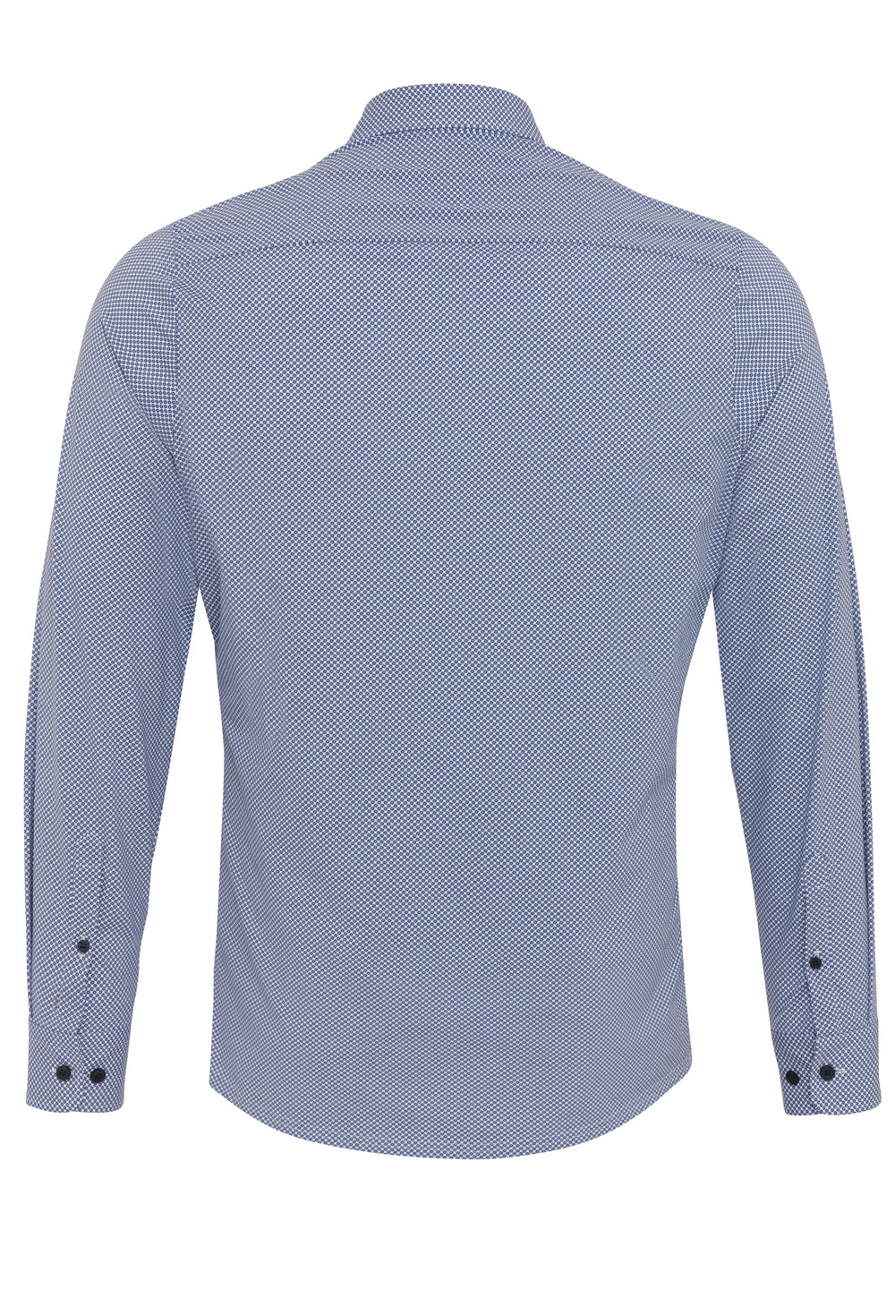 D91316-21170 PURE- Functional Hemd Langarm 174 druck mittelblau