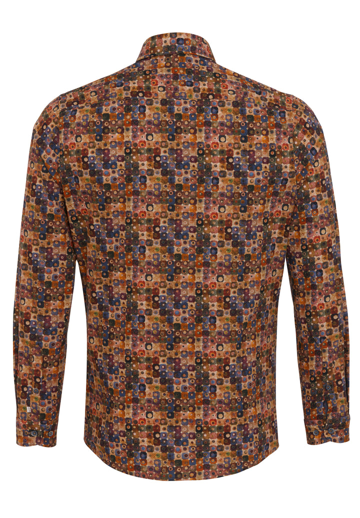 D91516-51102 PURE- Casual Hemd Langarm 985 druck multicolor