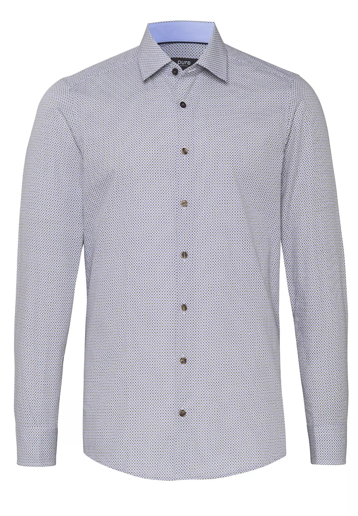 E11014-11105 - City Herrenhemd modern fit - braun | Langarm