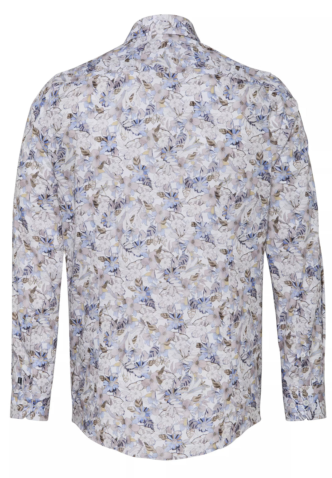 E11015-21105 PURE- City Hemd slim fit Langarm 274 druck hellbraun