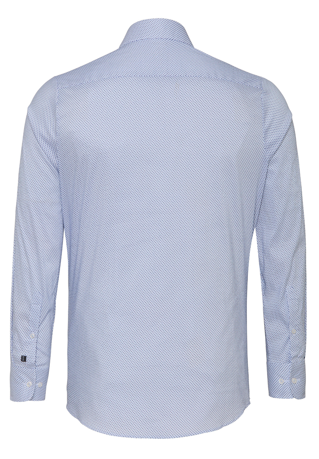 E11052-21703 PURE- FLXBL Hemd Langarm 173 druck mittelblau
