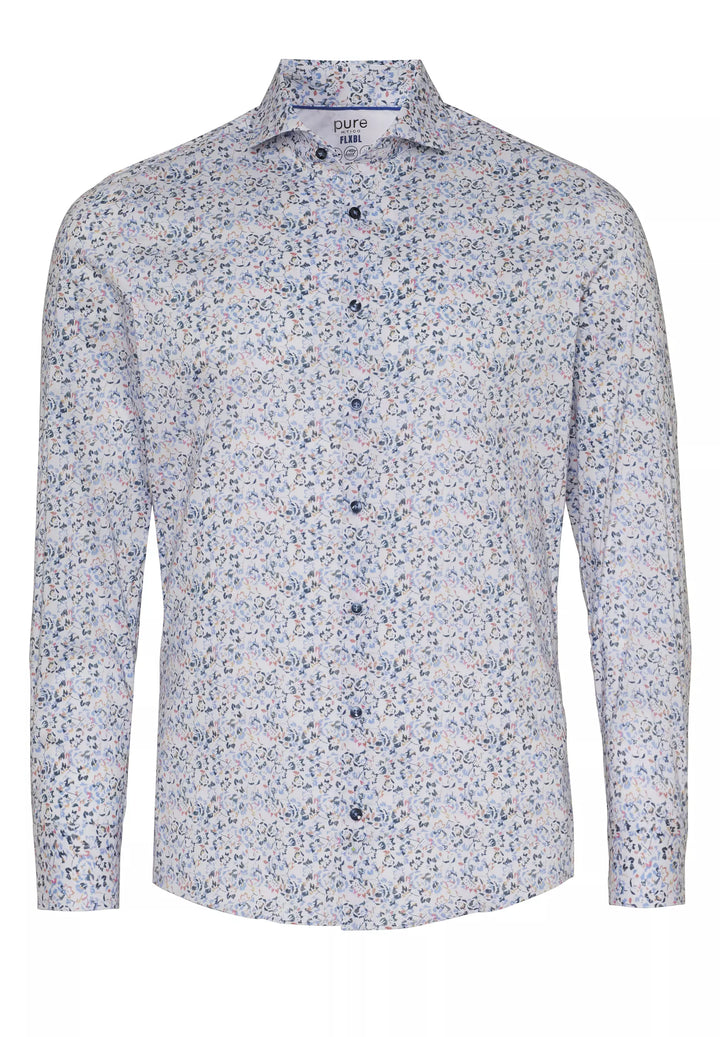 E11058-21701 PURE- FLXBL Hemd Langarm 985 druck multicolor