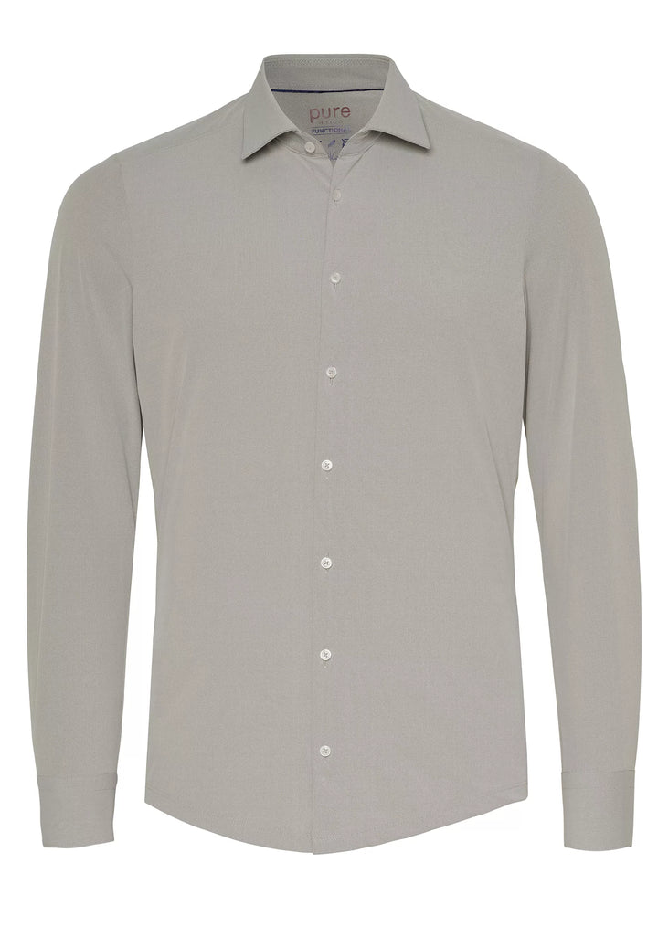 E11300-21171 PURE- Functional Hemd Langarm 205 uni sand