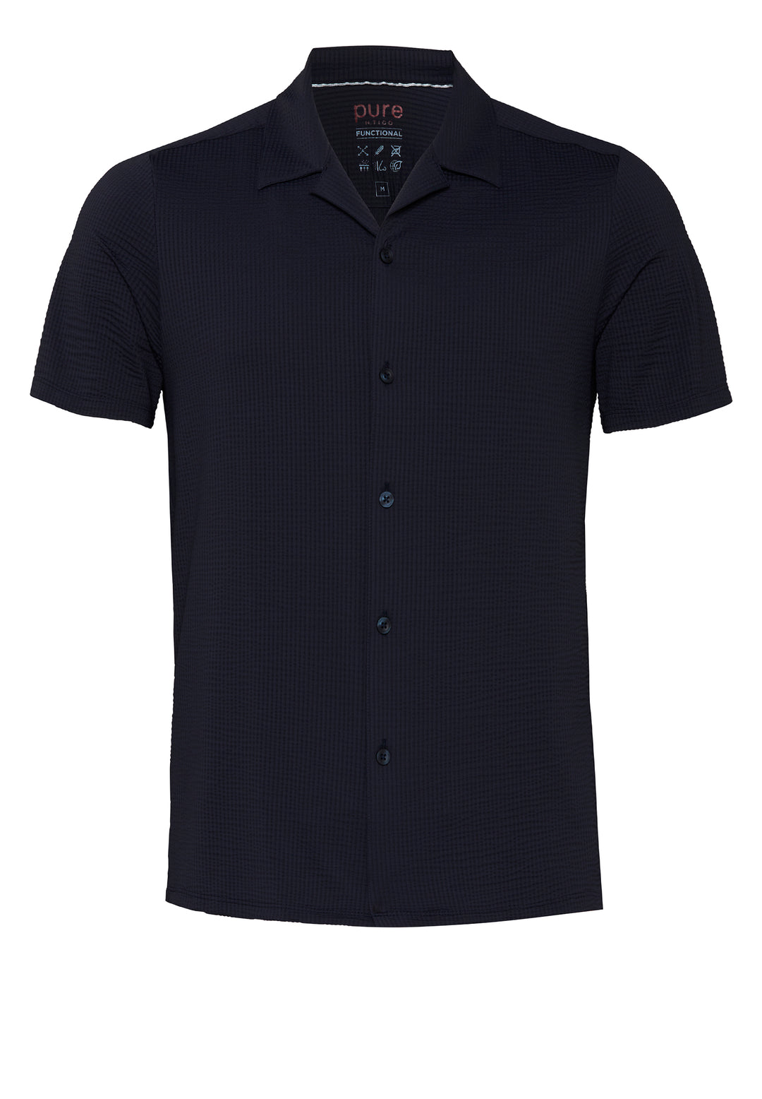 E11312-22910 PURE- Functional Hemd Halbarm 130 uni marine