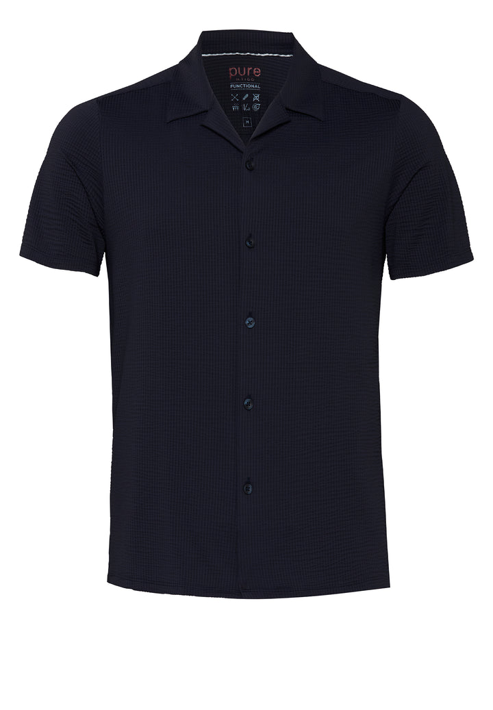 E11312-22910 PURE- Functional Hemd Halbarm 130 uni marine