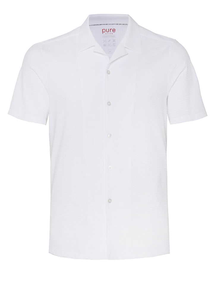 E11312-22910 PURE- Functional Hemd Halbarm 900 uni weiß