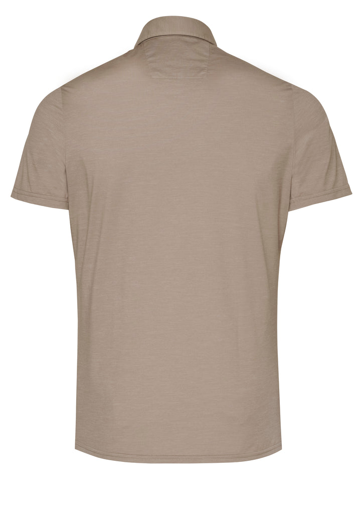E11320-92930 Pure Functional Polo slim fit Halbarm 205 uni sand