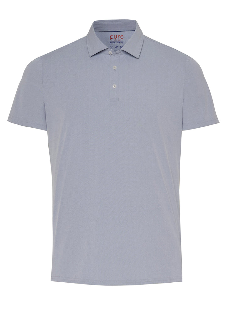 E11321-92930 Pure Functional Polo slim fit Halbarm 130 uni marine