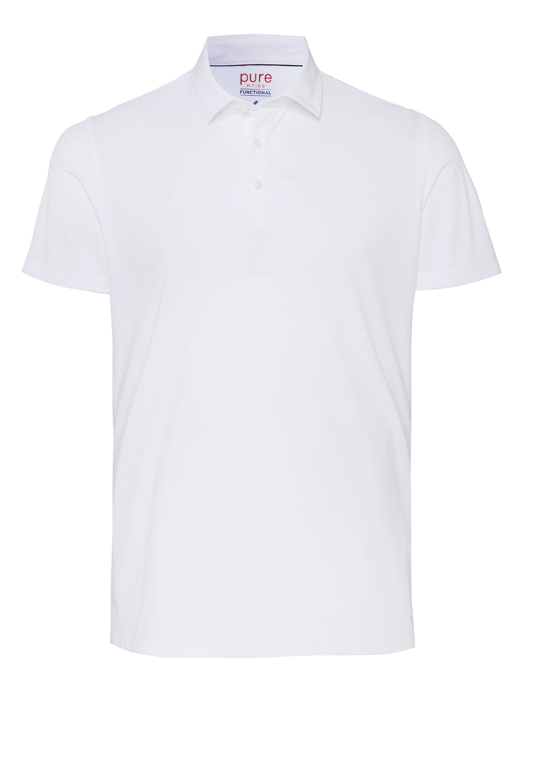 E11321-92930 Pure Functional Polo slim fit Halbarm 900 uni weiß