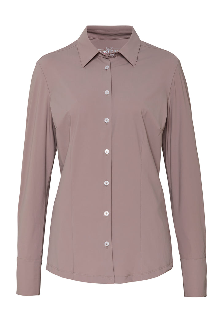 E11350-91910 - Functional Bluse slim fit - braun