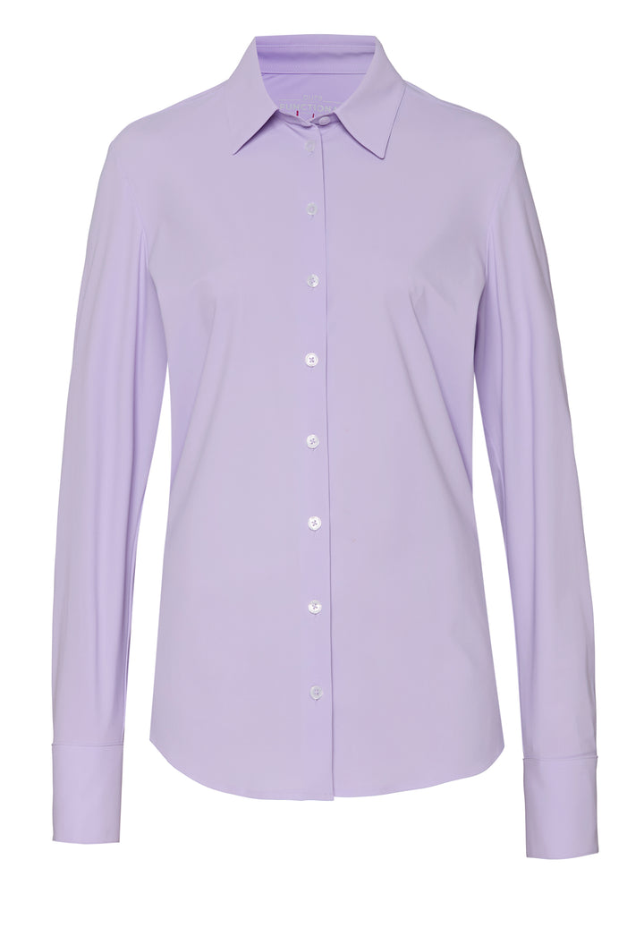 E11350-91911 PURE- Functional Bluse Langarm 800 uni flieder