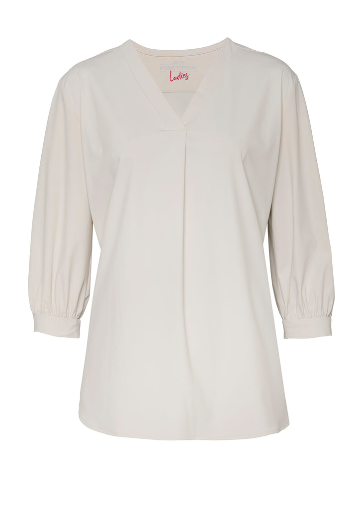 E11350-91919 PURE- Functional Bluse Langarm 200 uni ecru