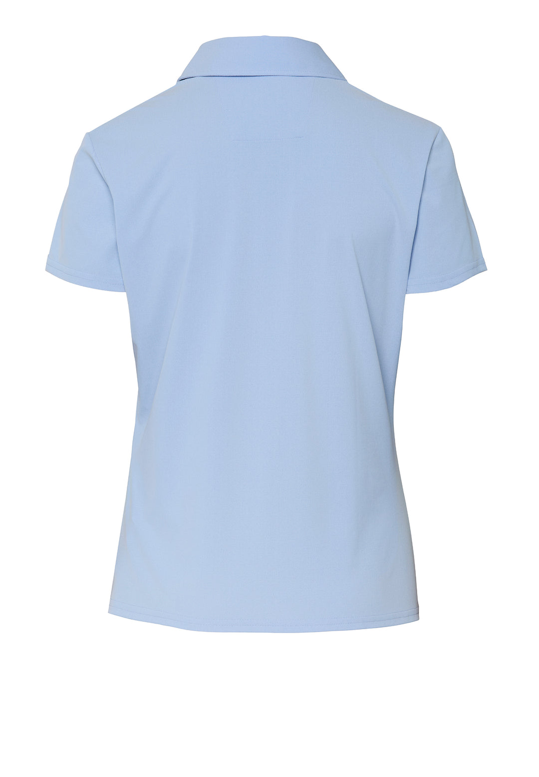 E11351-92917 Pure Functional Polo Damen slim fit Halbarm 100 uni hellblau