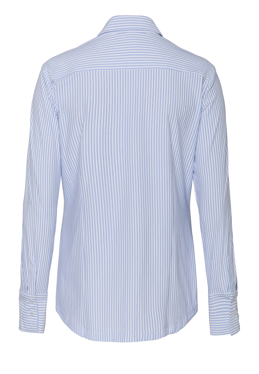 E11352-91910 PURE- Functional Bluse slim fit Langarm 162 streifen hellblau