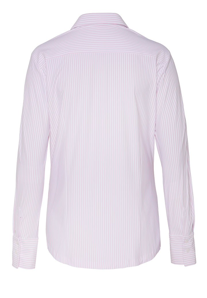 E11352-91910 PURE- Functional Bluse slim fit Langarm 388 streifen rosa