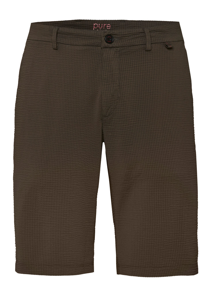 E11400-92975 - Functional Bermuda - grün für Herren mit funktionalem Schnitt und Gürtelschlaufen, ideal für Freizeit und Outdoor-Aktivitäten.