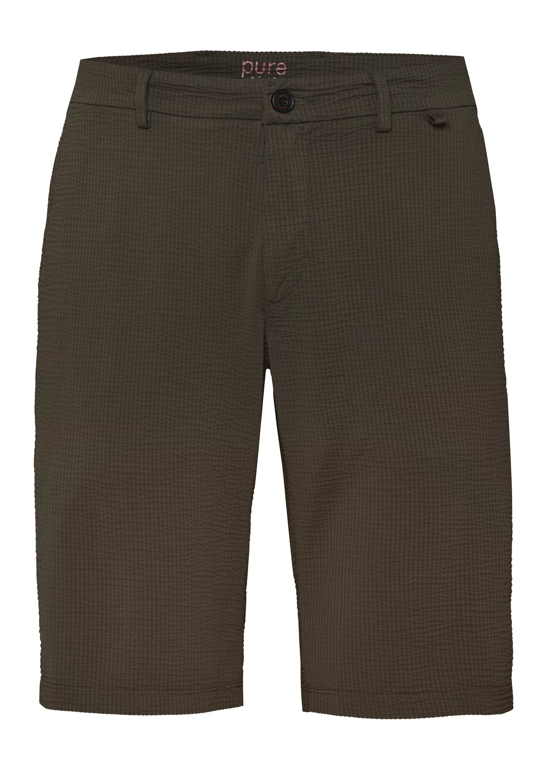 E11400-92975 - Functional Bermuda - grün für Herren mit funktionalem Schnitt und Gürtelschlaufen, ideal für Freizeit und Outdoor-Aktivitäten.