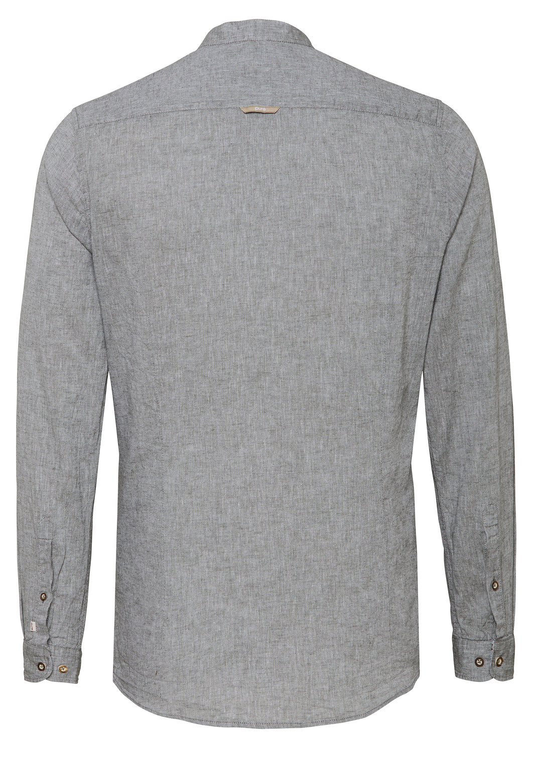 E12601-21698 PURE Tracht Hemd slim fit Langarm 432 uni oliv