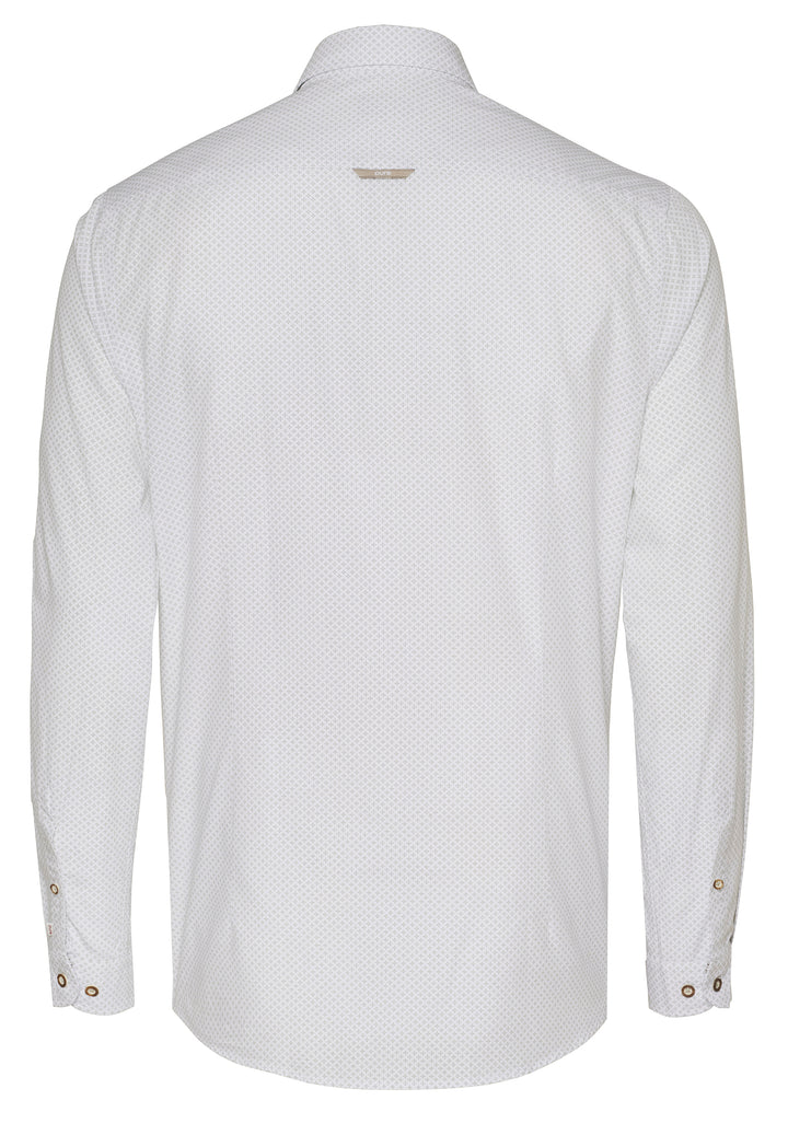 E12605-21197 PURE Tracht Hemd slim fit Langarm 473 druck grün