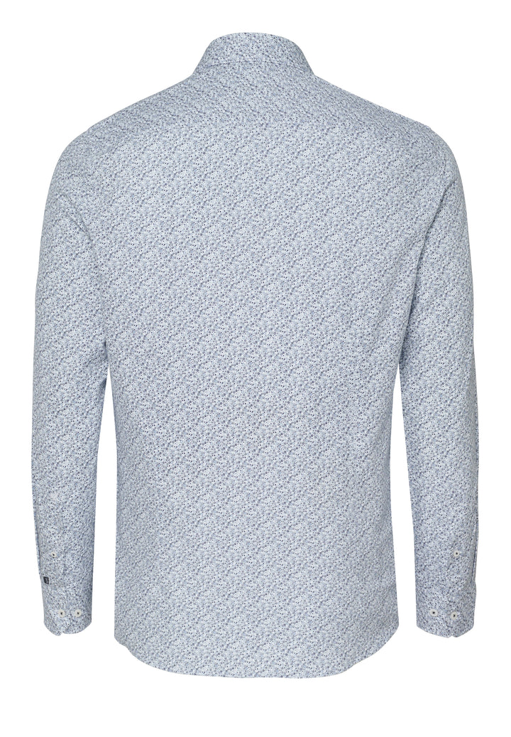 E21009-21103 PURE- City Hemd slim fit Langarm 773 druck grau