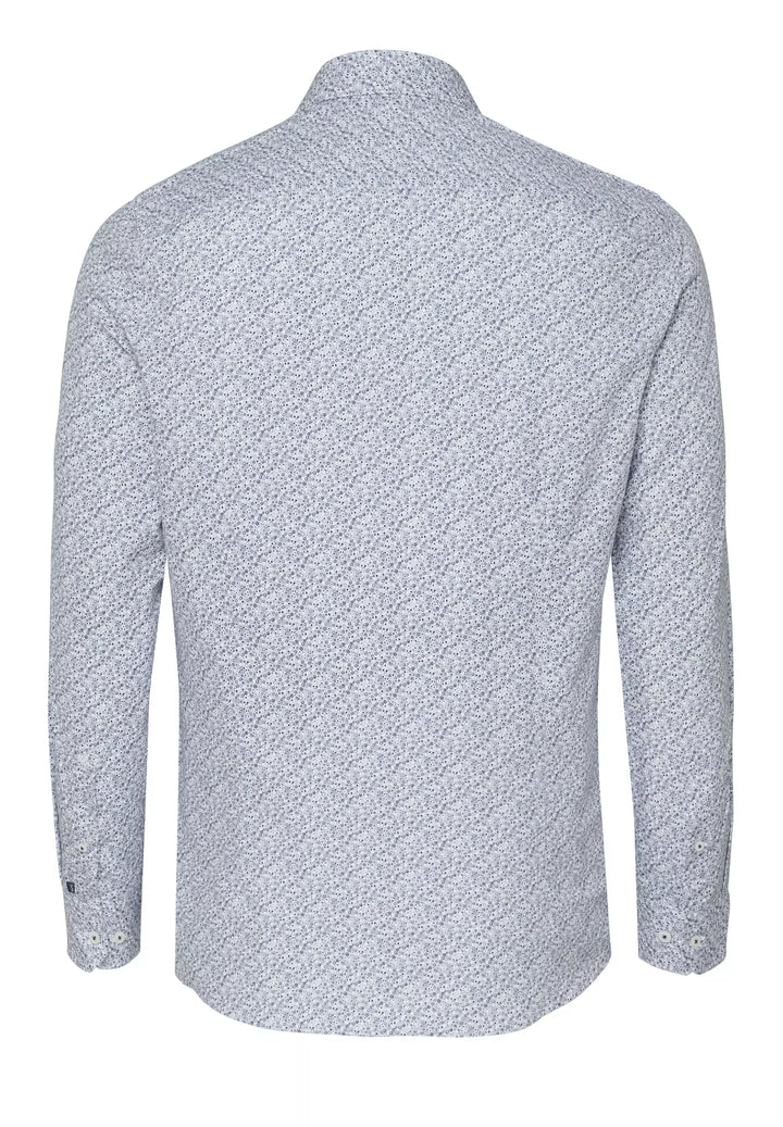 E21009-21103 PURE- City Hemd slim fit Langarm 773 druck grau