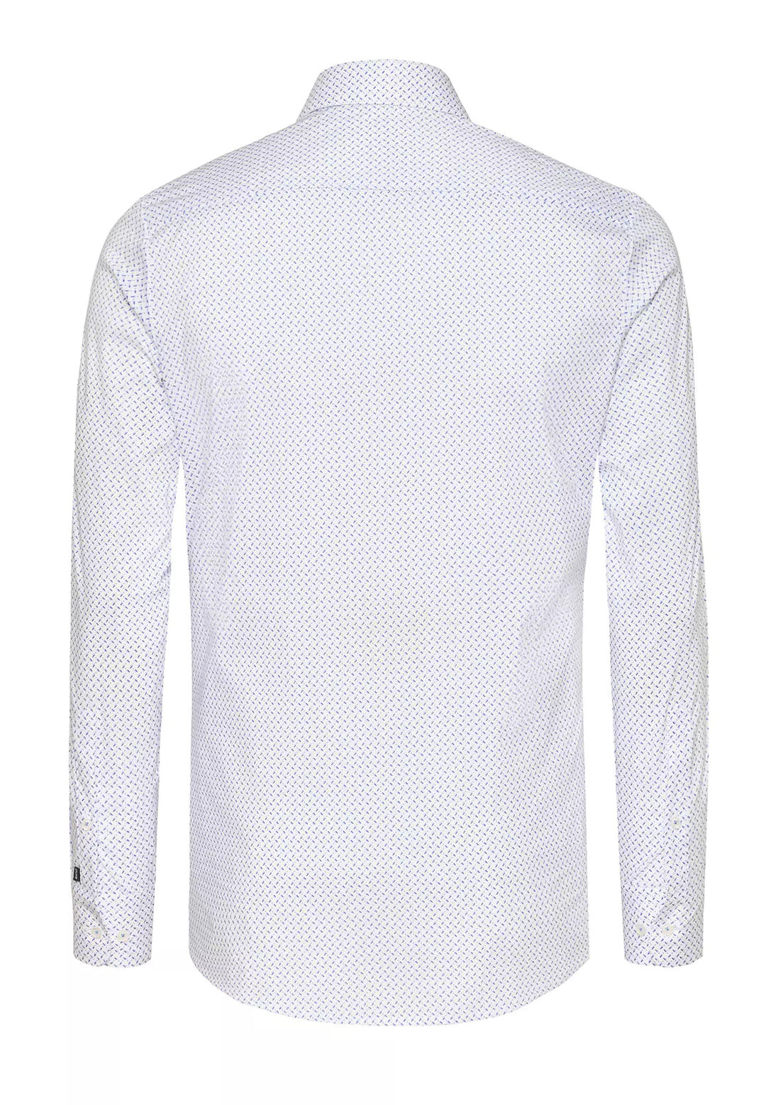 E21056-21701 PURE- FLXBL Hemd Langarm 173 druck mittelblau