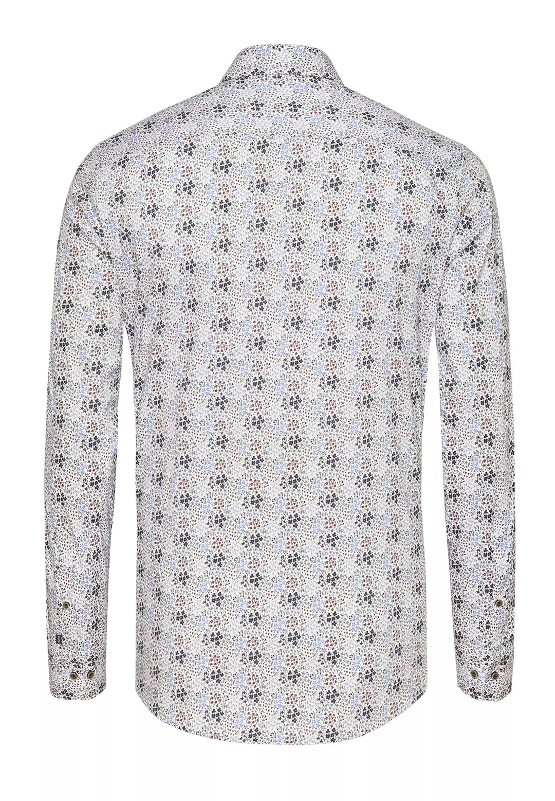 E21059-21102 PURE- FLXBL Hemd Langarm 173 druck mittelblau
