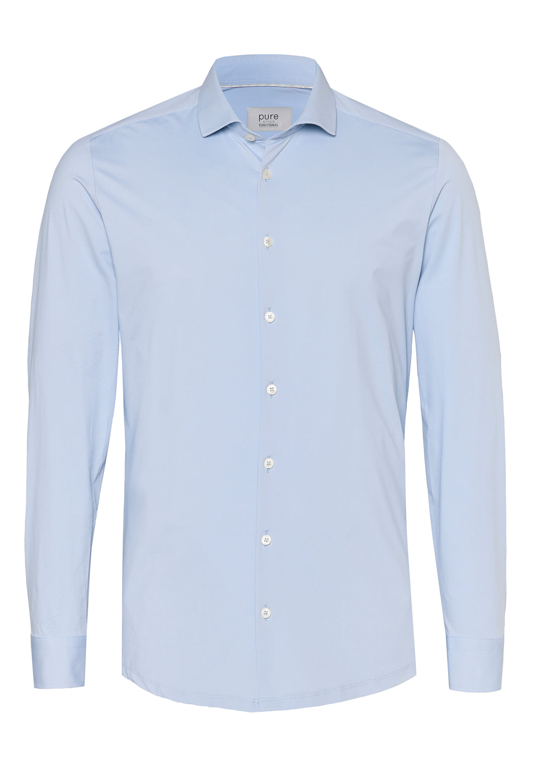 E21300-21750 PURE- Functional Hemd Langarm 106 uni hellblau
