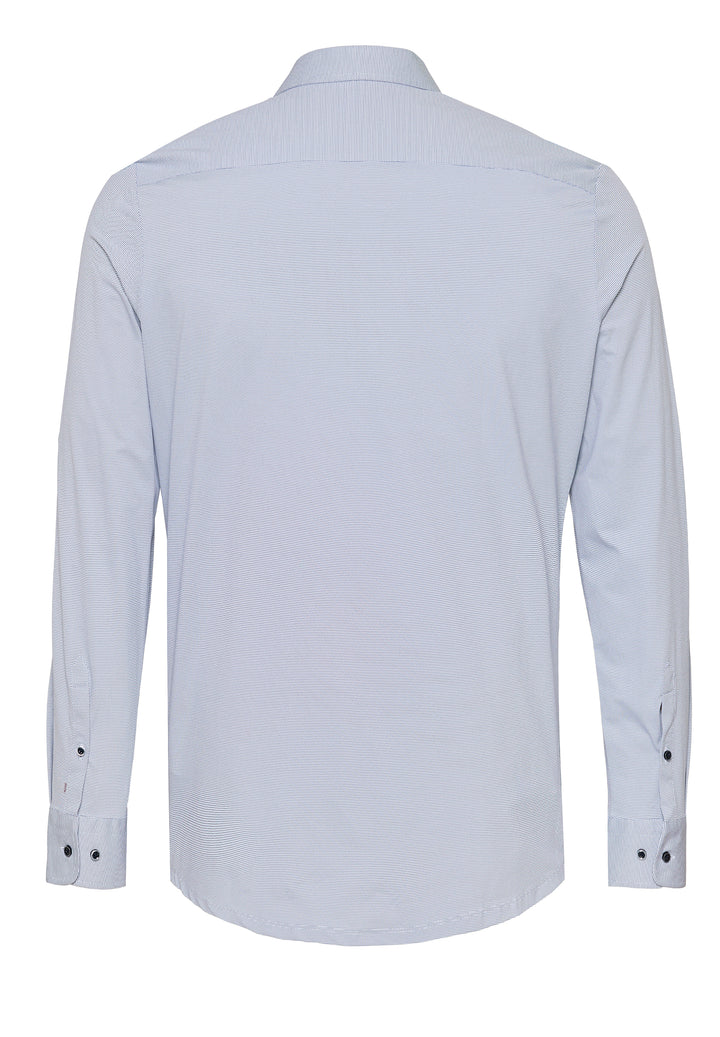 E21304-21742 PURE- Functional Hemd Langarm 110 uni mittelblau