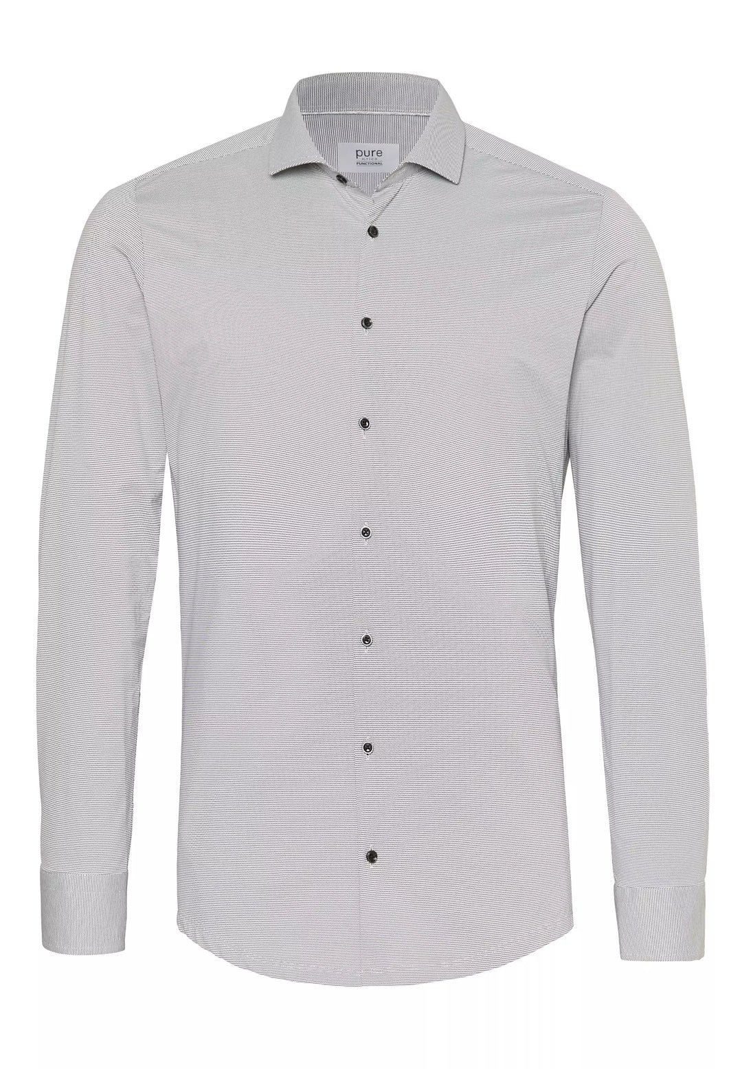 E21304-21742 PURE- Functional Hemd Langarm 230 uni mittelbraun