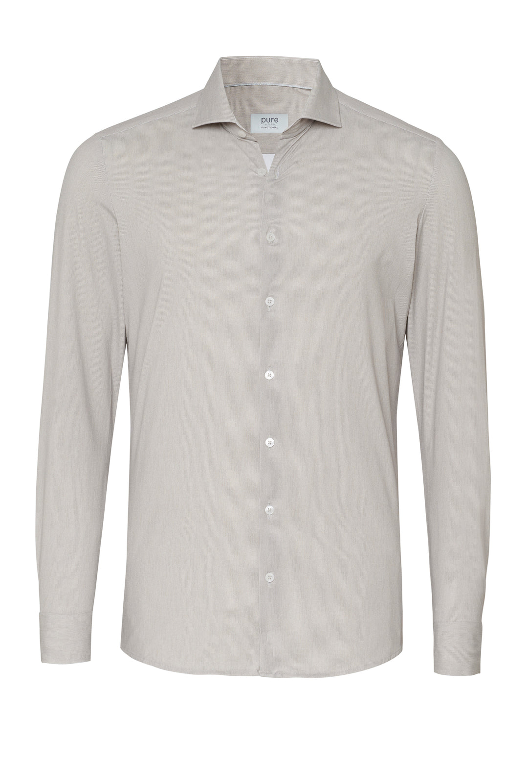 E21312-21742 PURE- Functional Hemd Langarm 210 uni beige