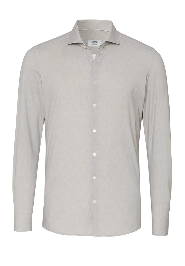 E21312-21742 PURE- Functional Hemd Langarm 210 uni beige