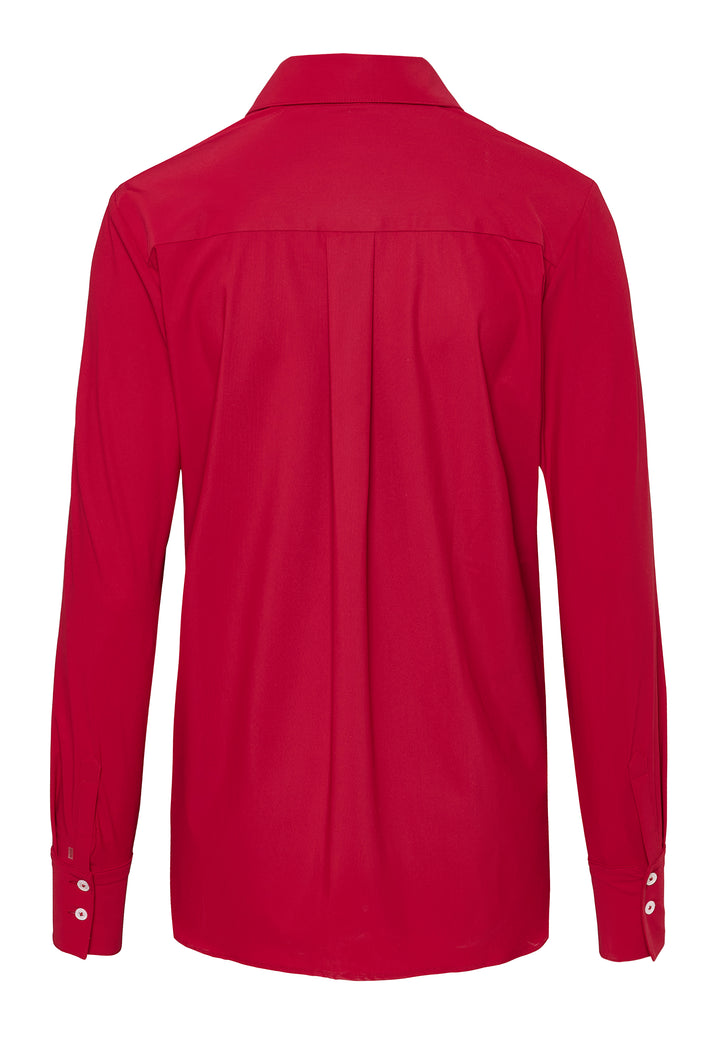 E21350-91910 PURE- Functional Bluse slim fit Langarm 306 uni rot