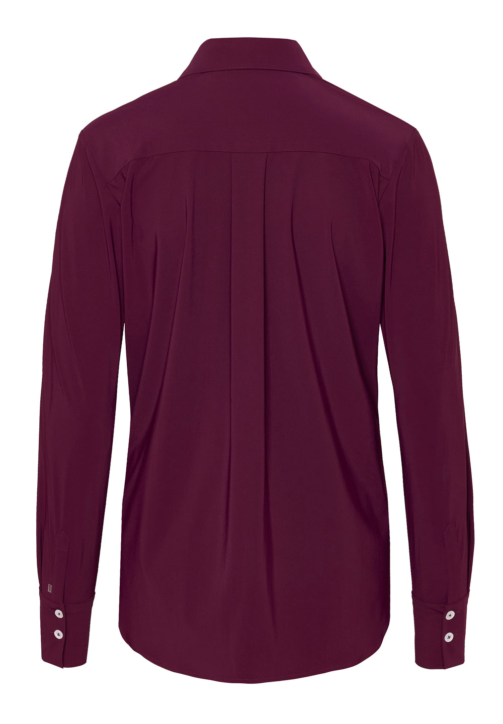 E21350-91910 PURE- Functional Bluse slim fit Langarm 845 uni aubergine