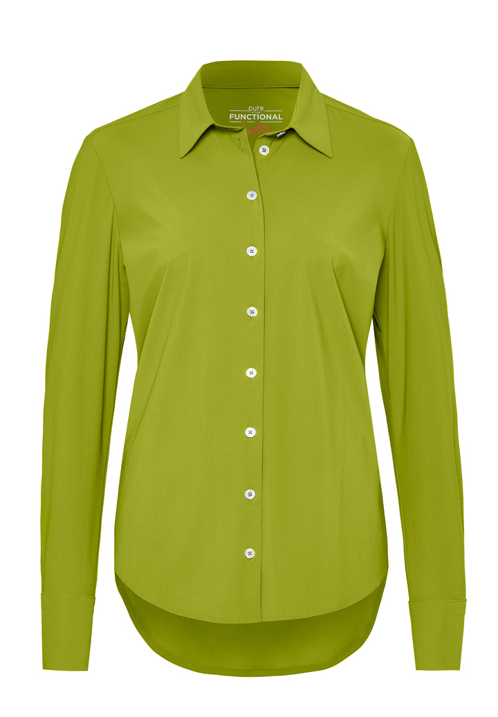E21350-91910 - Functional Bluse slim fit - grün