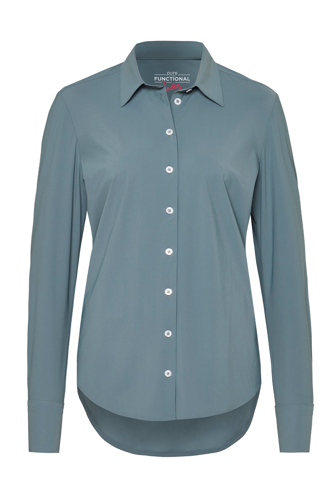E21350-91911 PURE- Functional Bluse Langarm 710 uni grau
