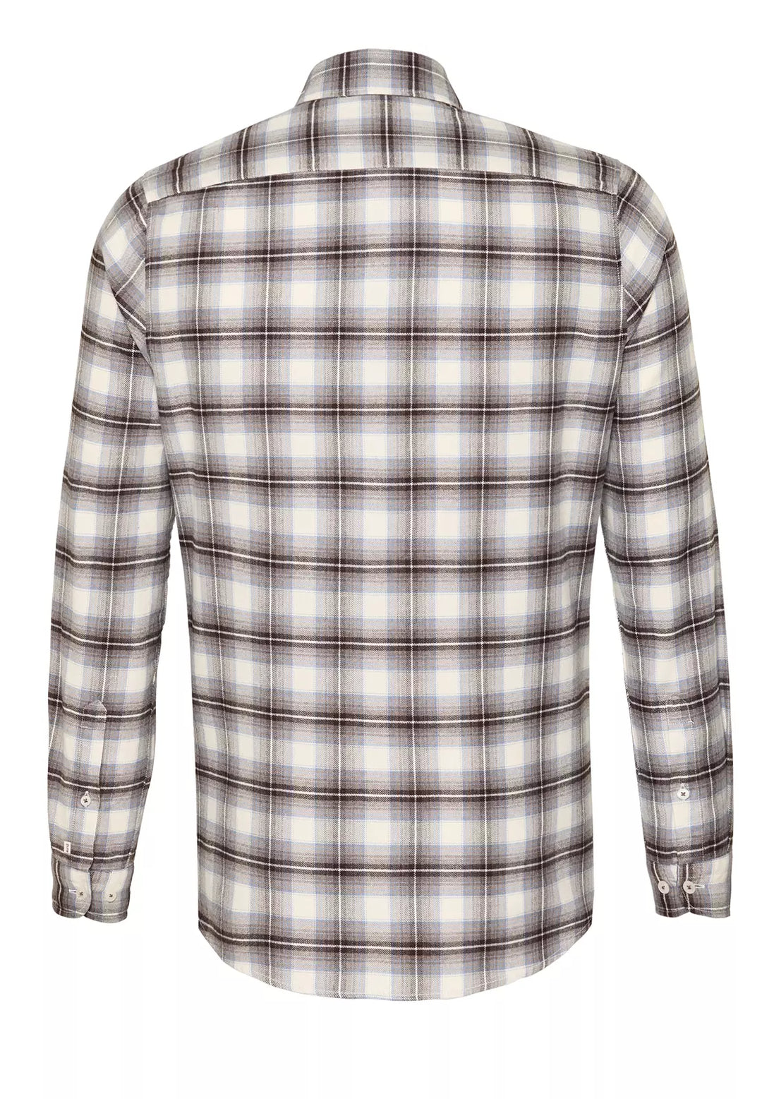 E21511-51204 PURE- Casual Hemd Langarm 256 karo mittelbraun