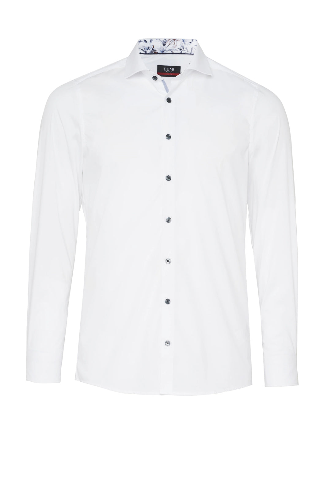 E31008-21705 PURE- City Hemd slim fit Langarm 900 uni weiß