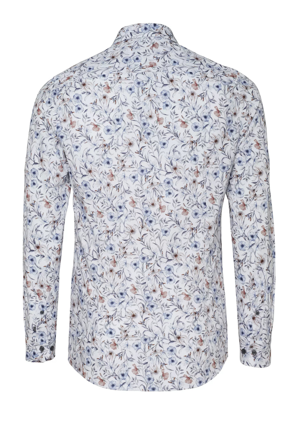 E31009-21704 PURE- City Hemd slim fit Langarm 173 druck mittelblau