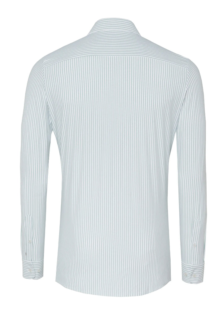 E31302-21742 PURE- Functional Hemd Langarm 463 streifen grün