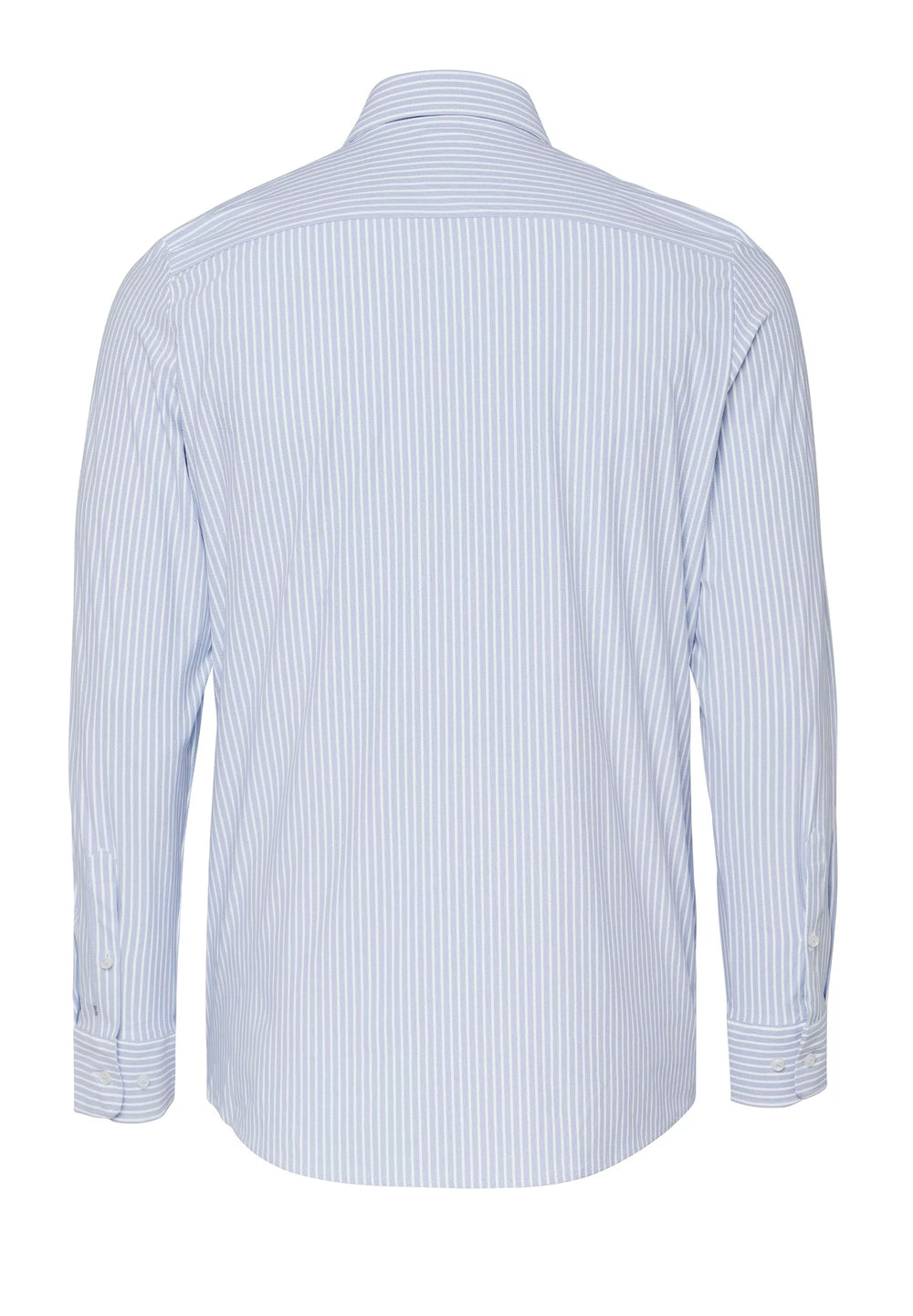 E31305-21742 PURE- Functional Hemd Langarm 163 streifen mittelblau