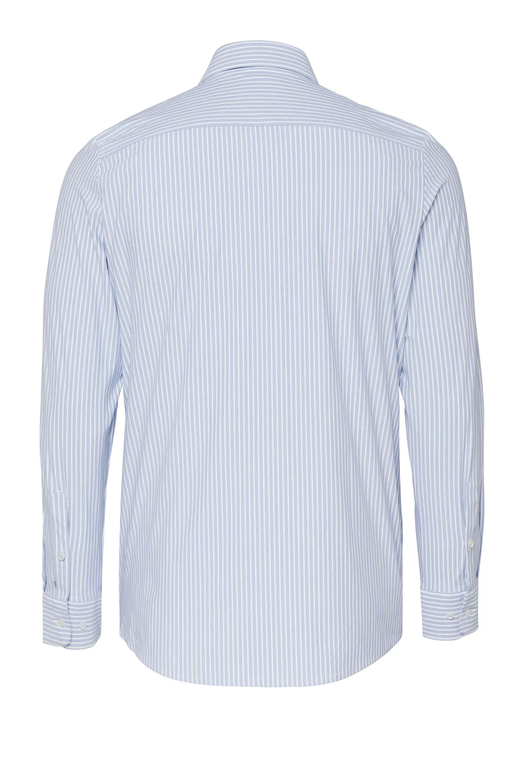 E31305-21742 PURE- Functional Hemd Langarm 163 streifen mittelblau