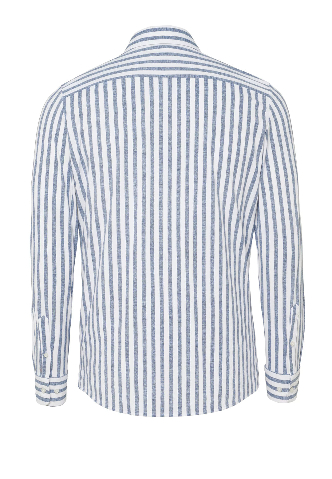 E31312-21742 PURE- Functional Hemd Langarm 166 streifen dunkelblau