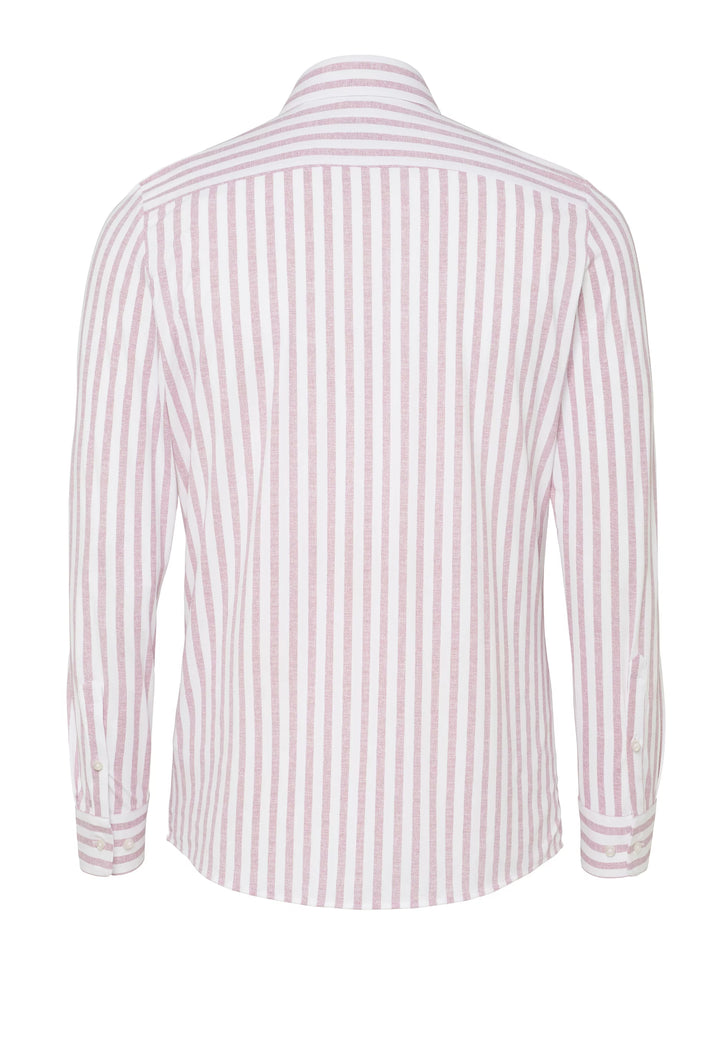 E31312-21742 PURE- Functional Hemd Langarm 388 streifen rosa